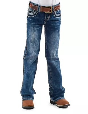 Cowgirl Tuff Western Jeans Girls Triumph Bootcut Medium Wash GJTRIU • $64.94