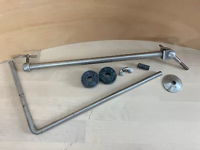 WM F LUDWIG WFL Telescoping CYMBAL ARM Holder Part 40s 50s Vtg W Tilter Nickel • $85