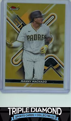 2022 Topps Finest Manny Machado Gold Refractor #15/50 O294 • $3.75