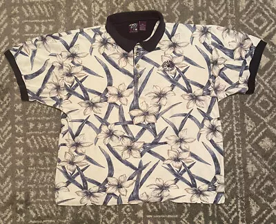 VINTAGE Myrtle Beach National Golf Polo Floral Shirt Size XXL 3d Sportswear • $12.64