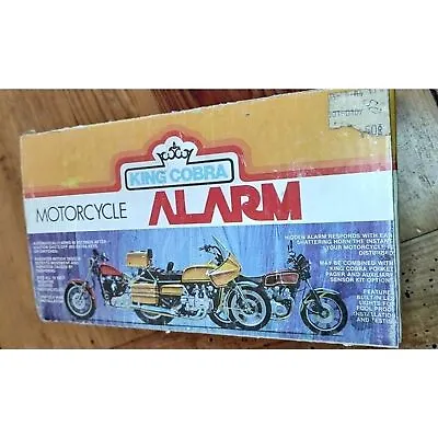 $29.99 • Buy King Cobra  Motorcycle Parts Anti Theft Security Alarm Old School Unused Vintage