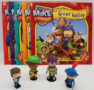 Mike The Knight Books Bundle & Action Figure Toys Joblot • £10.50