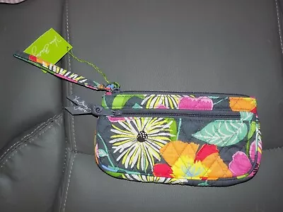 VERA BRADLEY Zip Wristlet Purse JAZZY BLOOMS NEW  • $25.90