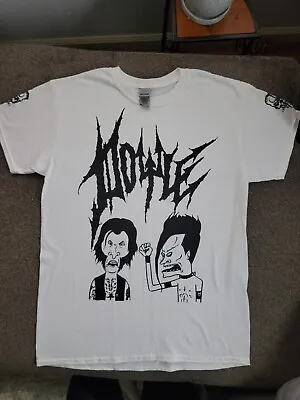 Misfits Doyle Bevis & Butthead T Shirt M Punk Rock Band Abominator White Great C • $55