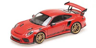 PMA 1 18 2019 Porsche 911 GT3 RS (991.2) Red Gold Wheels • $344.31