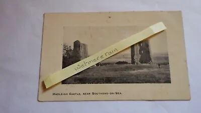 Vintage Hadleigh Castle Southend On Sea Essex - B/w Postcard - Unused Real Photo • £4