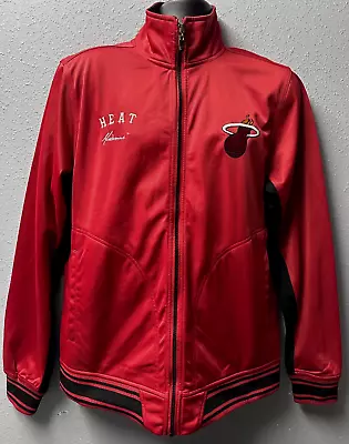 NBA Zipway Miami Heat Warm Up Track Jacket Men's Sz: M Burgundy - Used • $20