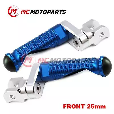 For Yamaha VMAX 1200 85-07 06 05 04 03 MPRO 25mm Extended BLUE Front Foot Pegs • $51.02
