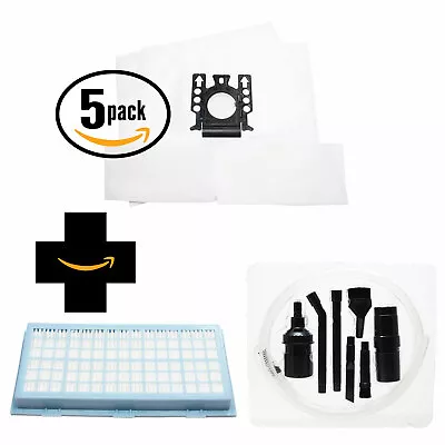 10 FJM Bags 10 Micro & 1 HEPA Filters For Miele S251i S6270 Quartz W/ Micro Kit • $34.99