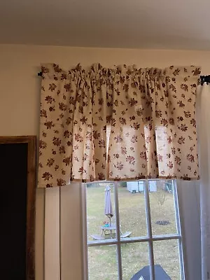 Shabby Chic Pink Roses Floral Grandma Core Vintage Curtain Valance 72 X 24 • $27