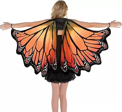 Monarch Butterfly Wings Animal Fancy Dress Halloween Costume Accessory 2 COLORS • $25.57