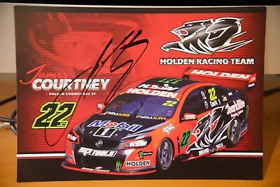 James Courtney #22 Mobil 1 Holden Racing Team V8 Supercar Signed Driver Card • $10