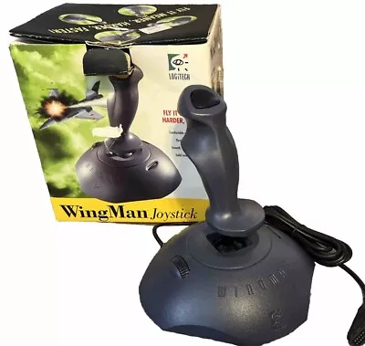 Vintage Logitech Wingman Joystick #3001 For PC & Mac Gaming (open Box) • $12.49