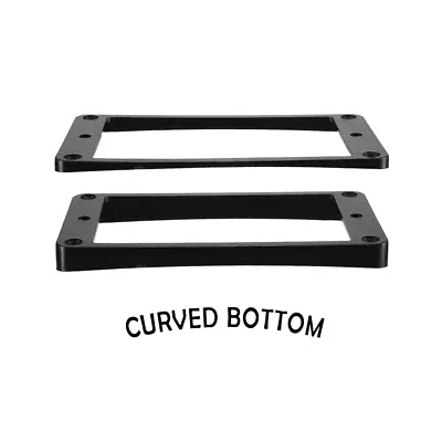 2pcs Black Humbucker Pickup Ring Curved Bottom Frame For Epiphone LP Guitar • $7.69