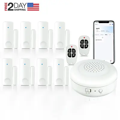 $65.99 • Buy Home Security System 11-Piece WiFi Alarm System Kit, DIY No Monthly Fee
