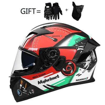 Men Motorcycle Helmet Women Full Face Warm Winter Motor Bike Moto Scooter Hat • $131.59