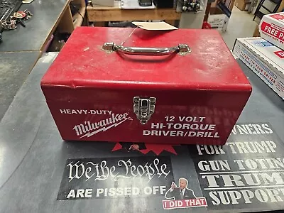 VTG Milwaukee 12V Hi Torque Driver Drill Metal Tool Box Drill Included • $35