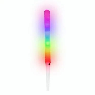 7LED Cotton Candy Floss Glow Sticks Light Flashing Stick Cone Kids Party Fun • £3.15
