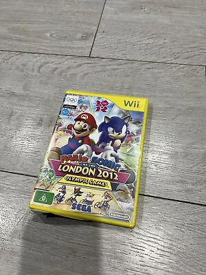 Mario And Sonic At The London 2012 Olympic Games Complete PAL Nintendo Wii • $15