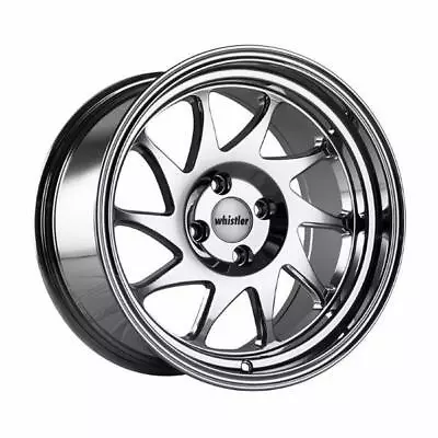 16x9 +15 Whistler KR7 4x100 Chrome Wheels (Set Of 4) • $659