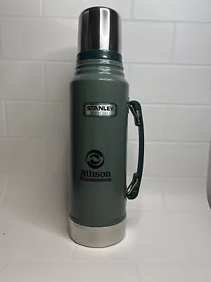 Vintage Stanley Aladdin 2 Quart 100 Cup Thermos Green Stainless • $15.60