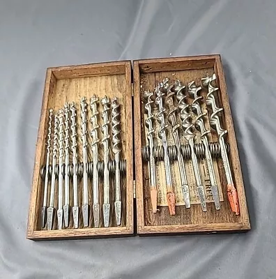 Lot Of 15  Vintage Auger Hand Brace Wood Drill Bits • $37.50