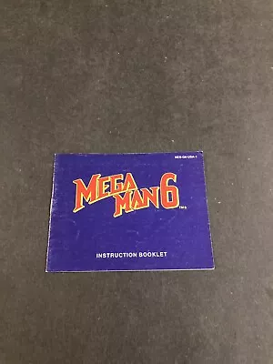 Mega Man 6 Nes Manual Only • $49.95