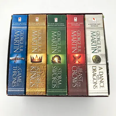 Game Of Thrones Box Set 5 PB Books A Song Of Ice And Fire George R.R. Martin GOT • $29.95