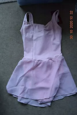 £15 • Buy Pink Bloch/Mirella Wrap Skirted Tank Leotard -Size Small M417L