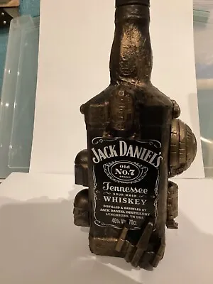 Steampunk  Decorated  Mixed Media  Jack Daniels  70cl Empty Bottle No 12 • $30.31