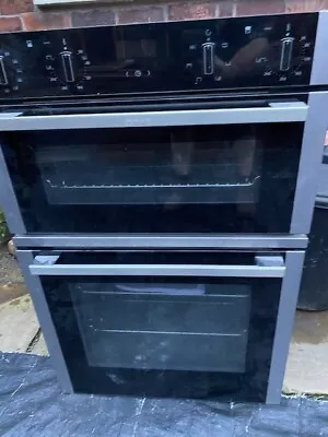 NEFF - N 50 Built-in Double Oven - STAINLESS STEEL AND BLACK  COOKER • £250