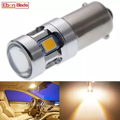 1Pcs Warm White BA9S T4W 2835 4SMD LED 6V AC Indicator Side Light Dash Map Bulb • $4.70