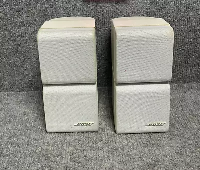 Bose Mini Double Cube Speakers Pair In White Color • $50.02