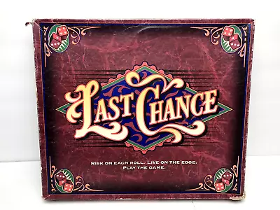 $30 • Buy Vintage 1995 Milton Bradley Last Chance Dice Rolling Board Game Complete
