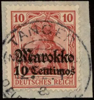 Germany 1911 TANGER A Tangiers Morocco Marokko USED 102545 • $13.20