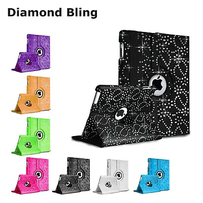 £2.49 • Buy 360 Rotating Magnetic Flip Stand Diamond Bling Case Cover For IPad Mini 1/2/3