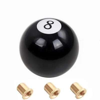 #8 Eight Pool Billiard Ball Custom Gear Shifter Shift Knob Car Lever Black • $12.49