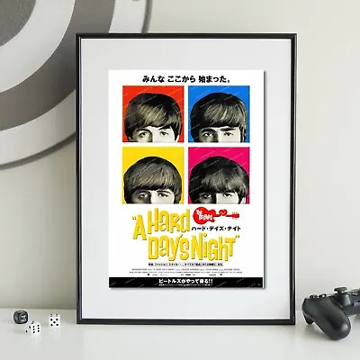 The Beatles - Japanese Poster Hard Days Night - Quality A4 A3 Print - Classic • $9.99