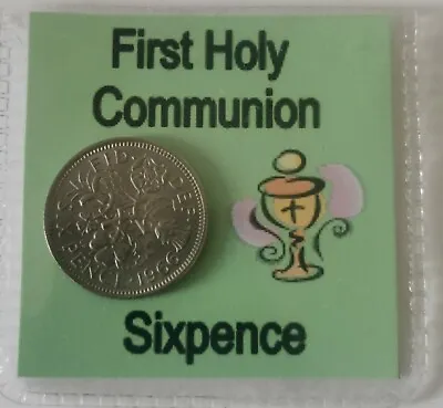 £2.69 • Buy First Holy Communion Lucky Sixpence Gift 