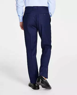 Calvin Klein Mens Slim Fit Plaid Dress Pants Blue Pants 32 X 30 • $22.50