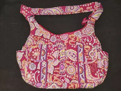 Vera Bradley Retired Raspberry Fizz Crossbody Cargo Sling Bag • $23