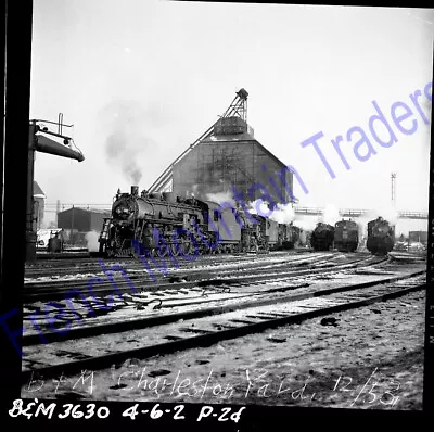 Photo Negative's 2.25x2.25 B&M Boston & Maine Steam & Diesel Locomotive' 1953 15 • $18.05