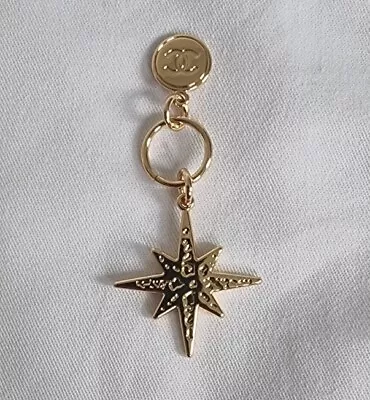 Chanel Collectable Pendant Key Charm Gold Tone  Star Logo  New • £40