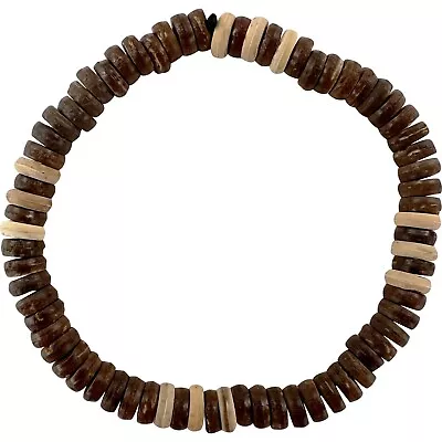 Wooden Bracelet Wristband Bangle Mens Womens Guys Handmade Wood Bead Jewellery • £3.99