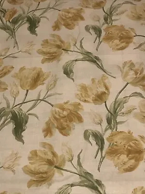 Laura Ashley Gosford Camomile Fabric ( Per Metre ) • £34