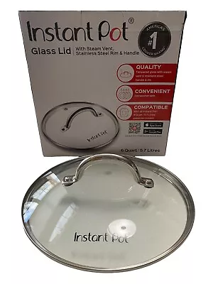 Instant Pot Tempered Glass Replacement Lid Clear 6 QT 5.7L Steam Vent Handle • $19