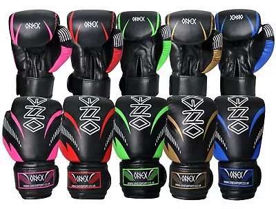 Junior Boxing Gloves MMA Sparring Kickboxing Punch Bag Training Fighting Gloves • £12.71
