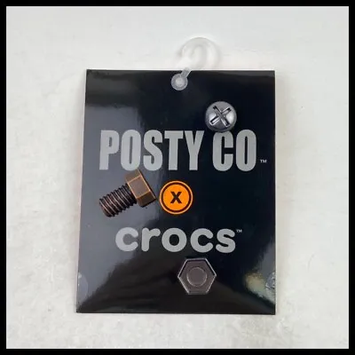 Crocs X Post Malone Jibbitz Posty Co. 3 Charms Scrap Metal New With Tags • $49.95