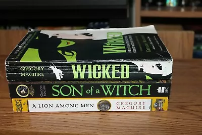 Wicked Son Of A Witch A Lion Among Men 3 Books Wizard Of Oz Gregory Maguire • $18.99