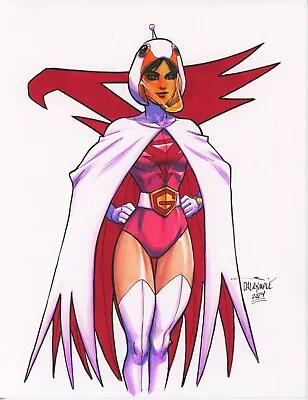 Princess Battle Of The Planets Jun The Swan Gatchaman G-Force Ninja Original Art • $18